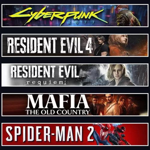  Cyberpunk +Evil 4 +Evil 9 +Mafia +Spider 2